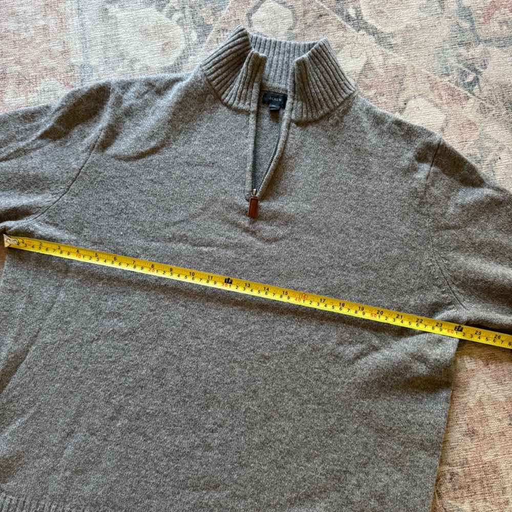 J Crew Mens Wool Preppy Sweater Old Money Minimalist XL Classic Unisex - Picture 10 of 13